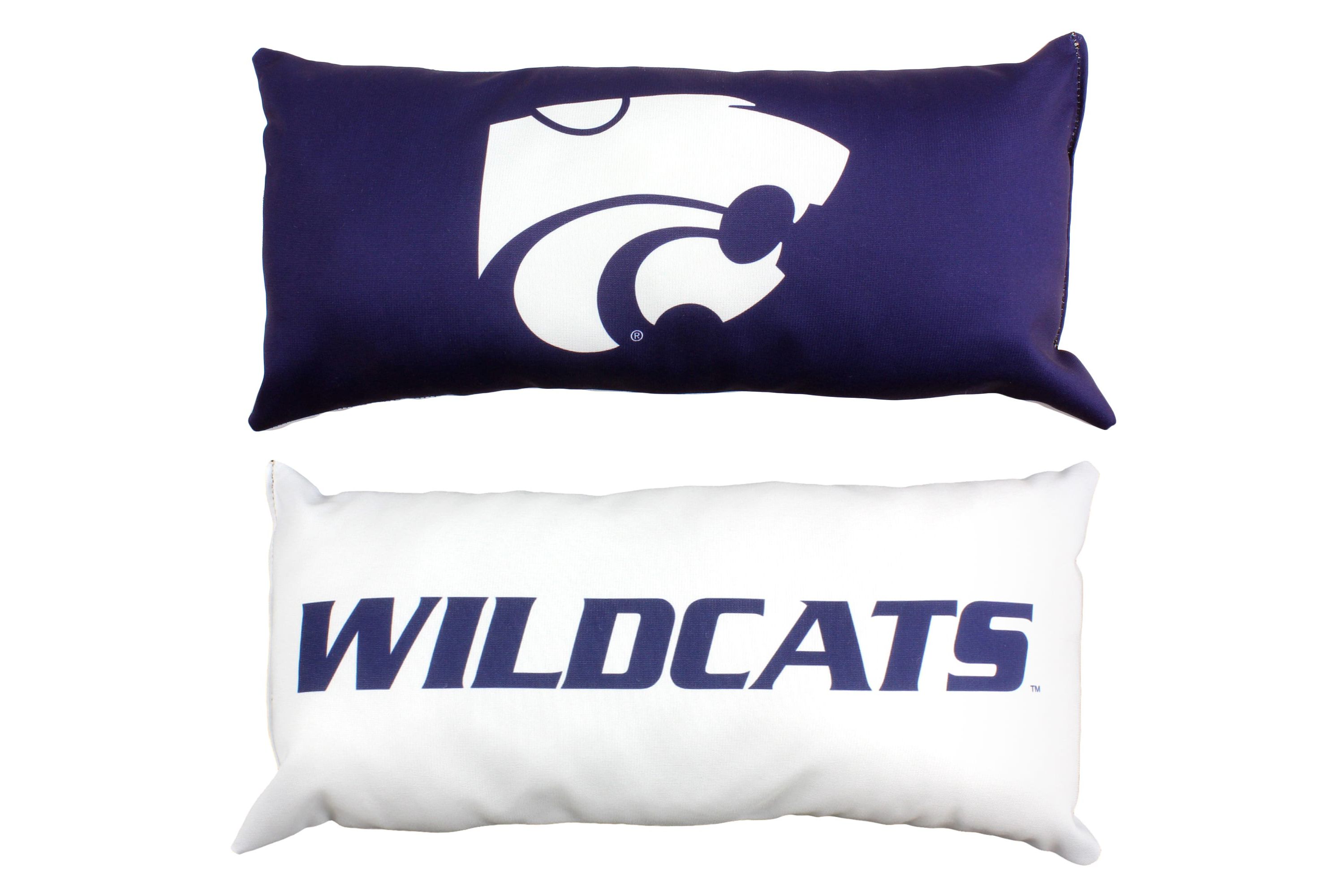 NCAA Kansas State Wildcats 2 Sided Bolster Travel Pillow