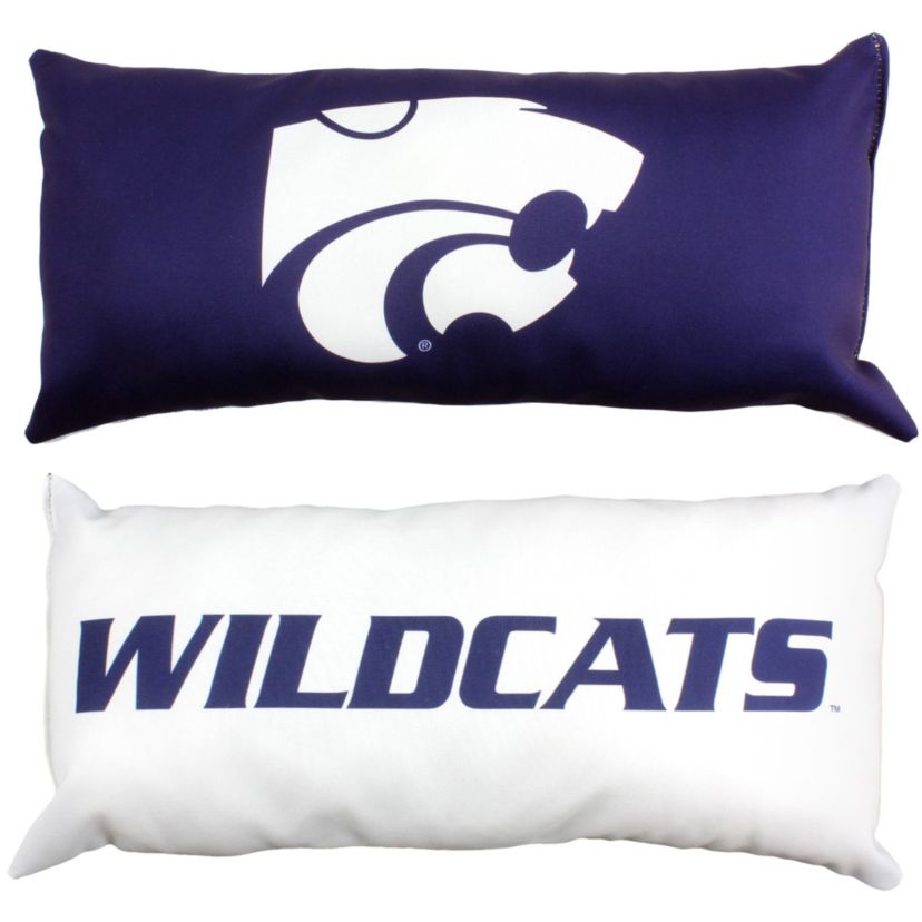 NCAA Kansas State Wildcats 2 Sided Bolster Travel Pillow
