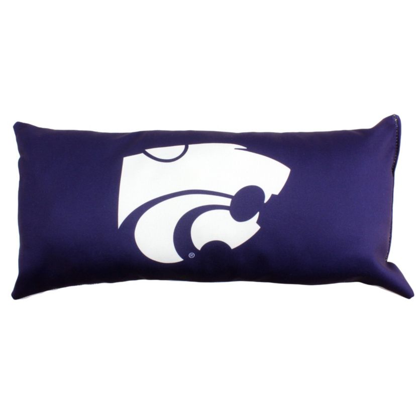 NCAA Kansas State Wildcats 2 Sided Bolster Travel Pillow