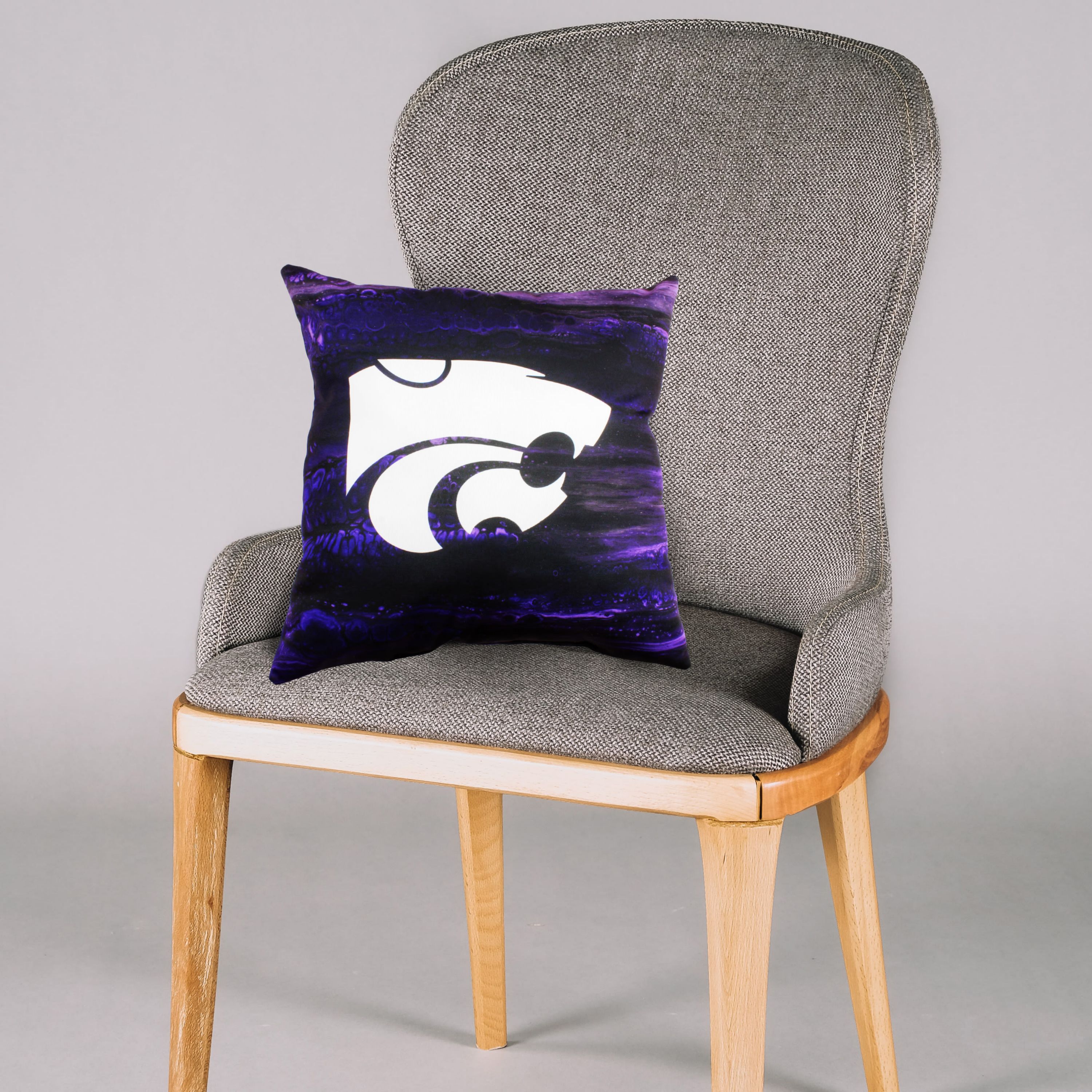 NCAA Kansas State Wildcats 2 Sided Color Swept Decorative Pillow