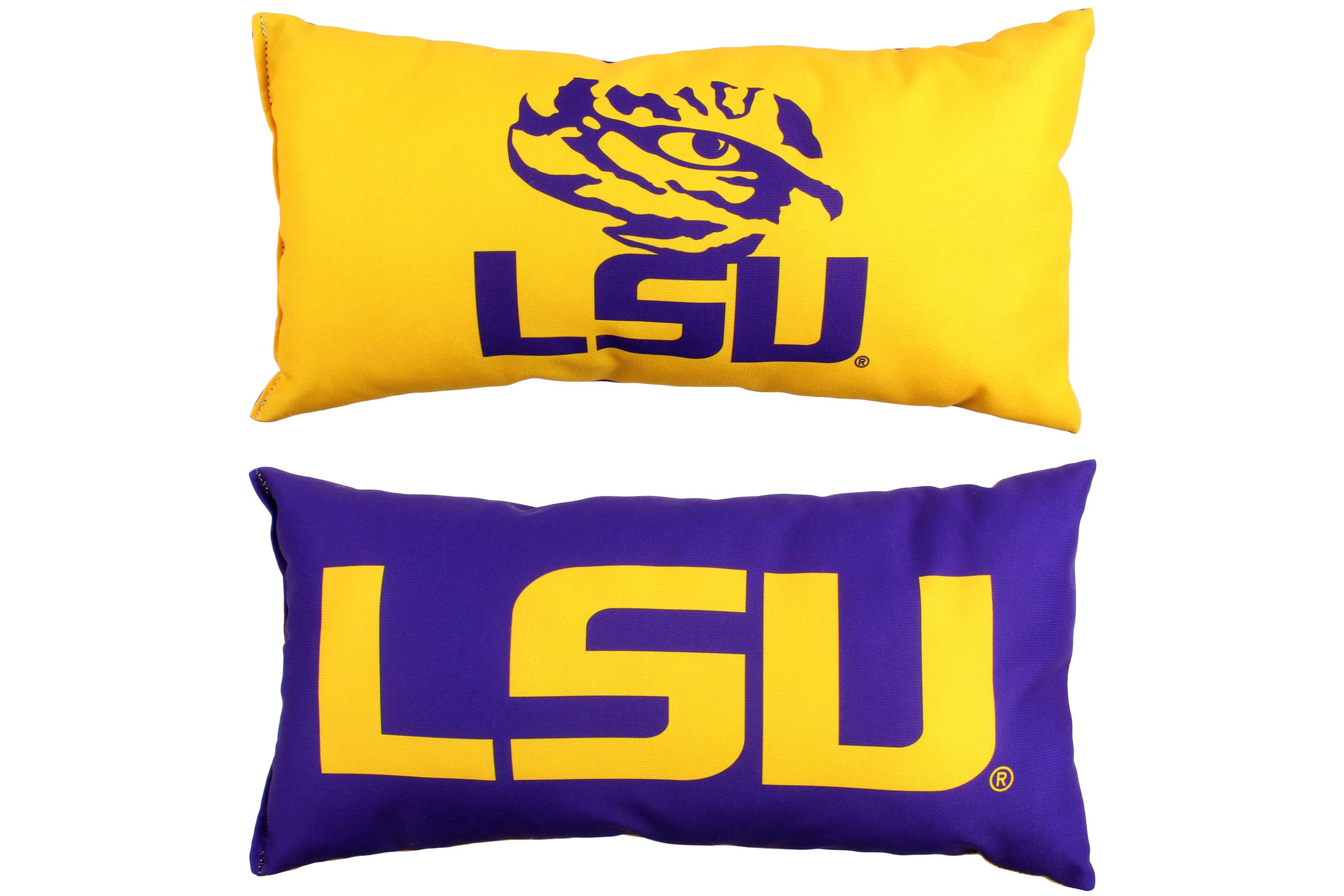NCAA LSU Tigers 2 Sided Bolster Travel Pillow