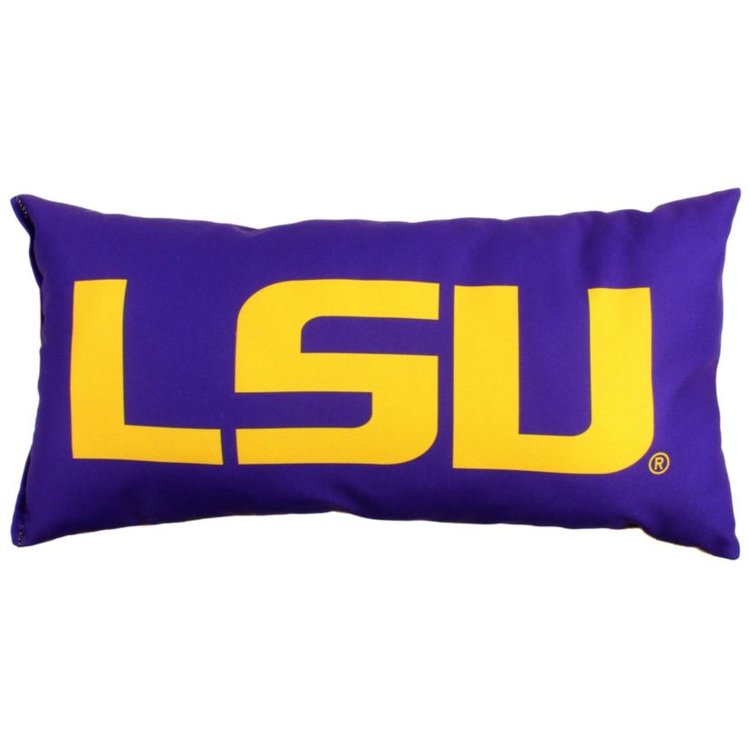 NCAA LSU Tigers 2 Sided Bolster Travel Pillow