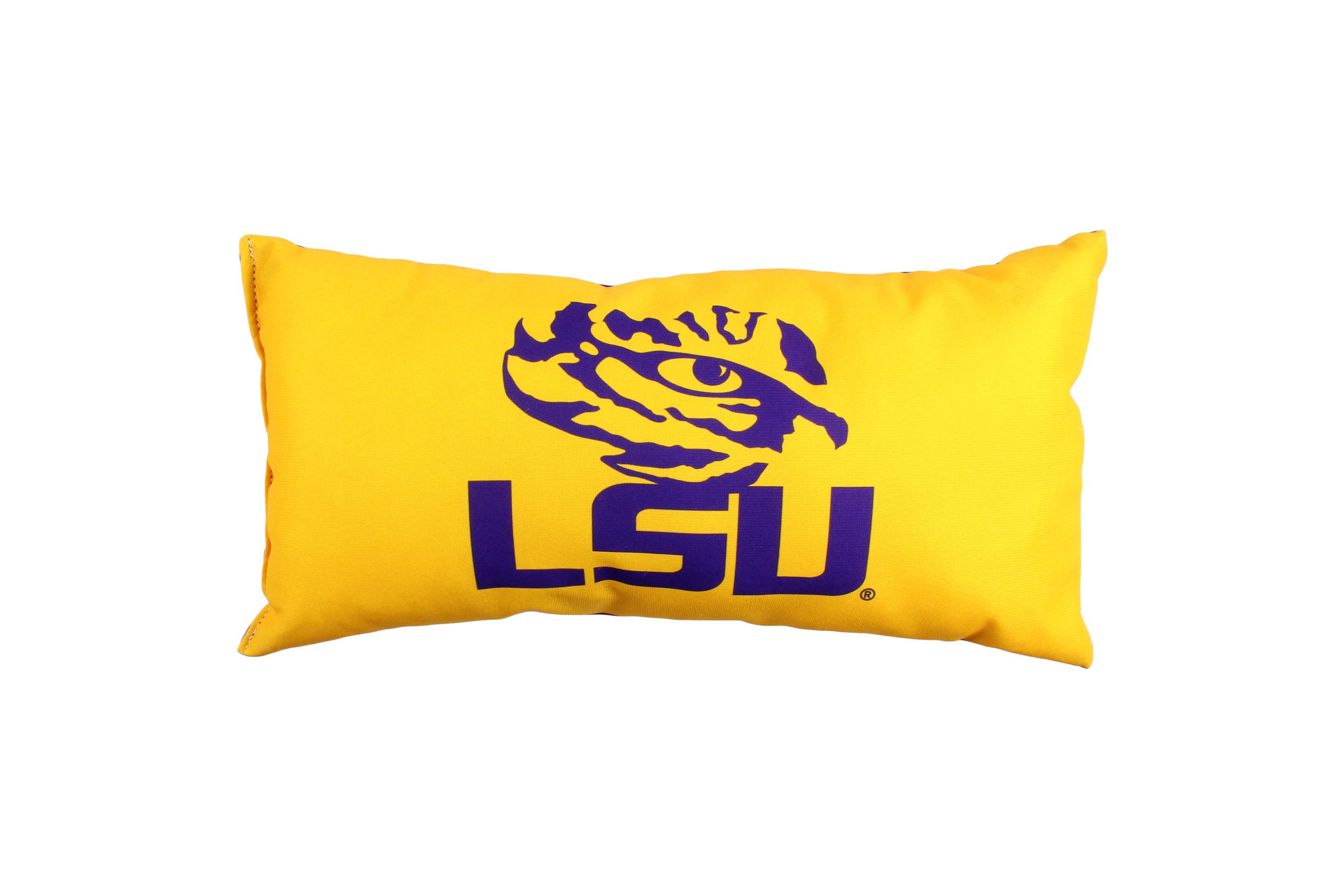 NCAA LSU Tigers 2 Sided Bolster Travel Pillow