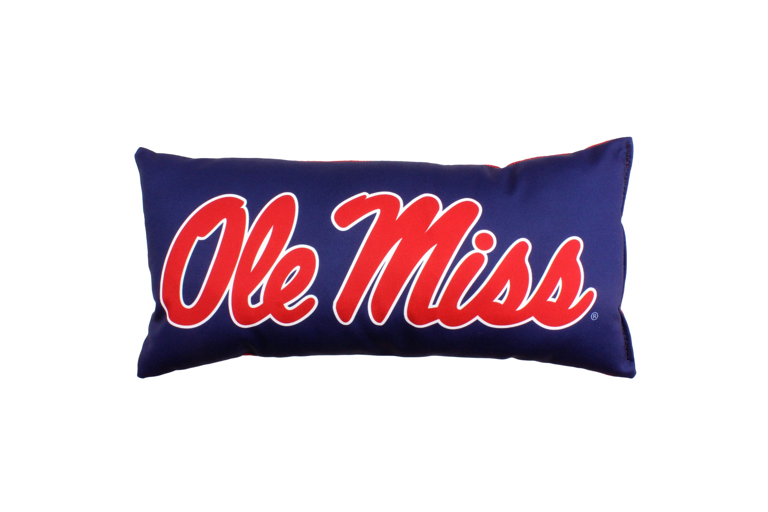 NCAA Ole Miss Rebels 2 Sided Bolster Travel Pillow