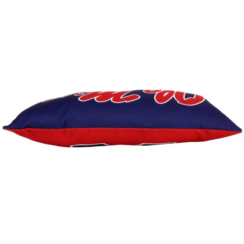 NCAA Ole Miss Rebels 2 Sided Bolster Travel Pillow