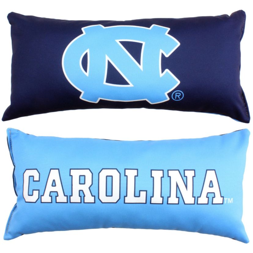 NCAA North Carolina Tar Heels 2 Sided Bolster Travel Pillow