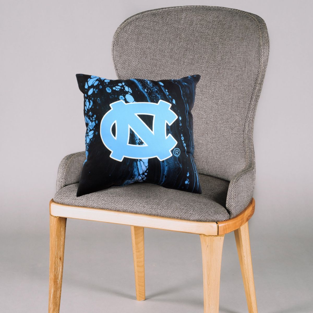 NCAA North Carolina Tar Heels 2 Sided Color Swept Decorative Pillow
