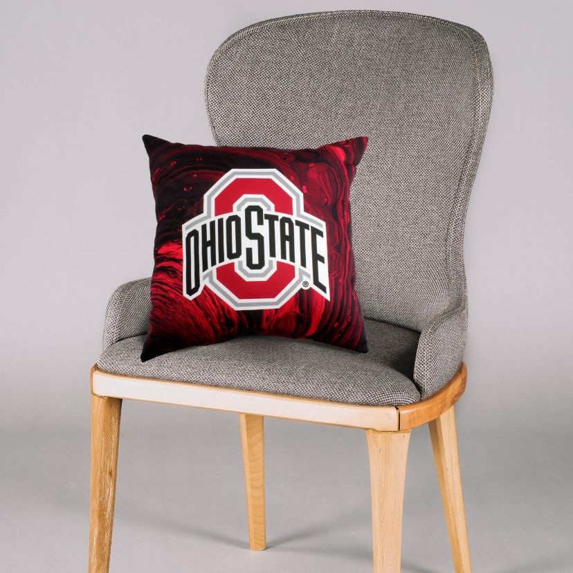 NCAA Ohio State Buckeyes 2 Sided Color Swept Decorative Pillow
