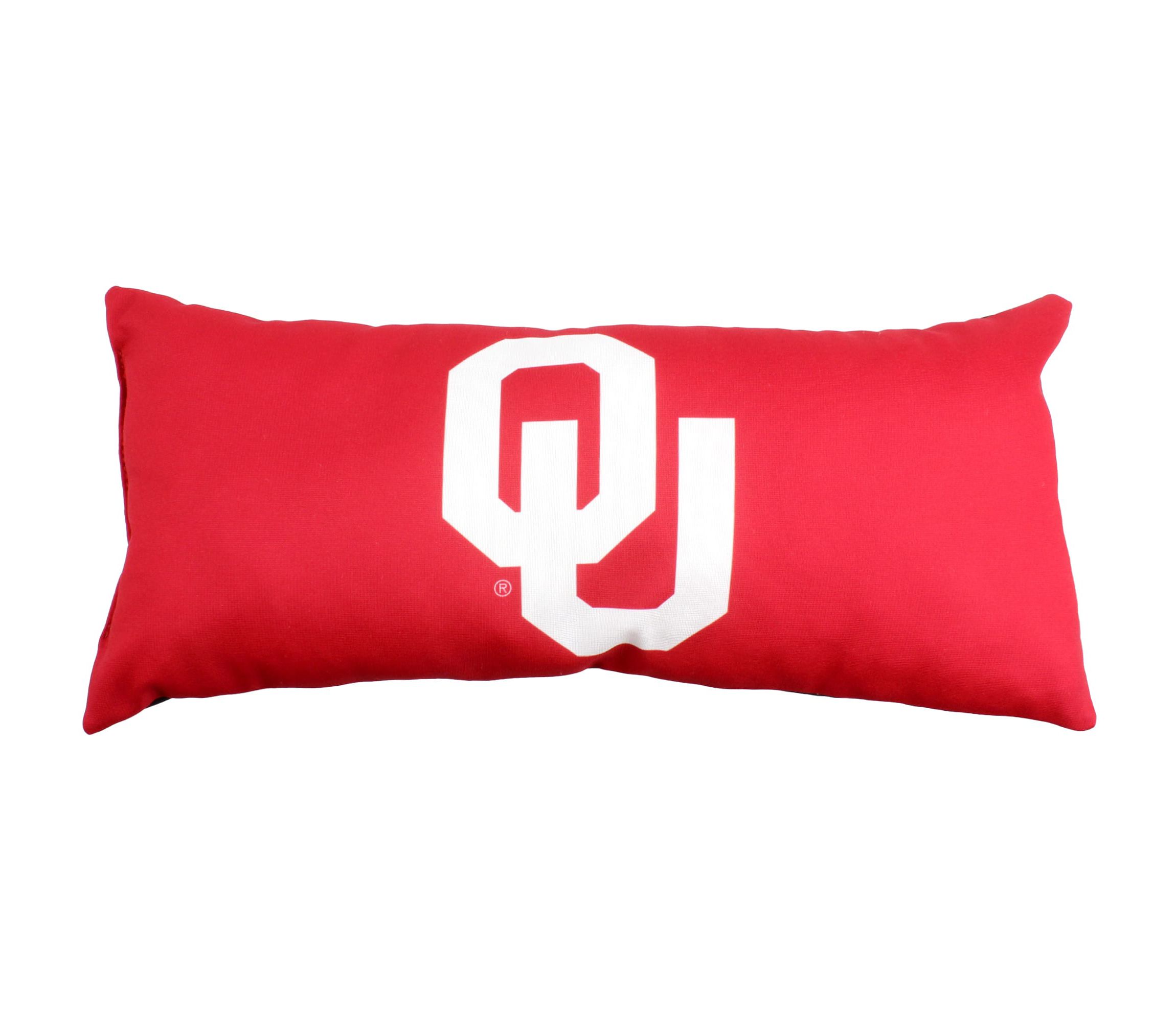 NCAA Oklahoma Sooners 2 Sided Bolster Travel Pillow