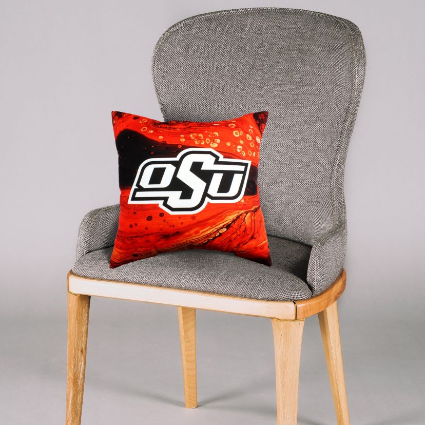 NCAA Oklahoma State Cowboys 2 Sided Color Swept Decorative Pillow