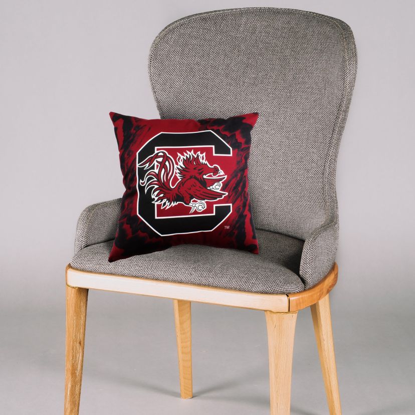 NCAA South Carolina Gamecocks 2 Sided Color Swept Decorative Pillow