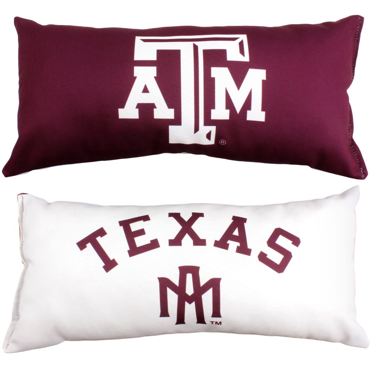 NCAA Texas A&M Aggies 2 Sided Bolster Travel Pillow