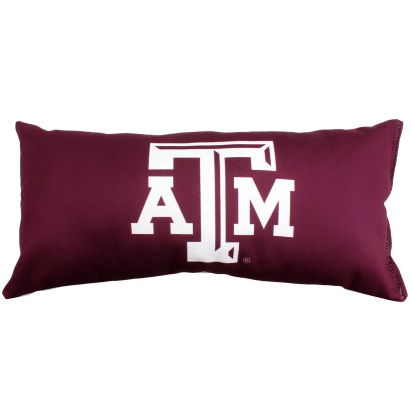 NCAA Texas A&M Aggies 2 Sided Bolster Travel Pillow