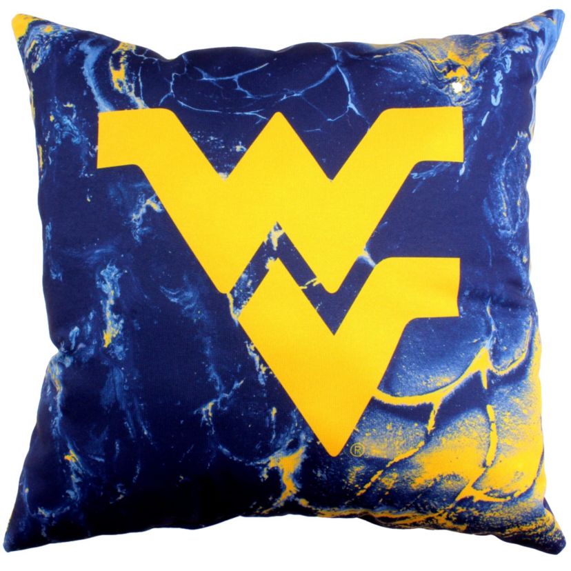 NCAA West Virginia Mountaineers 2 Sided Color Swept Decorative Pillow