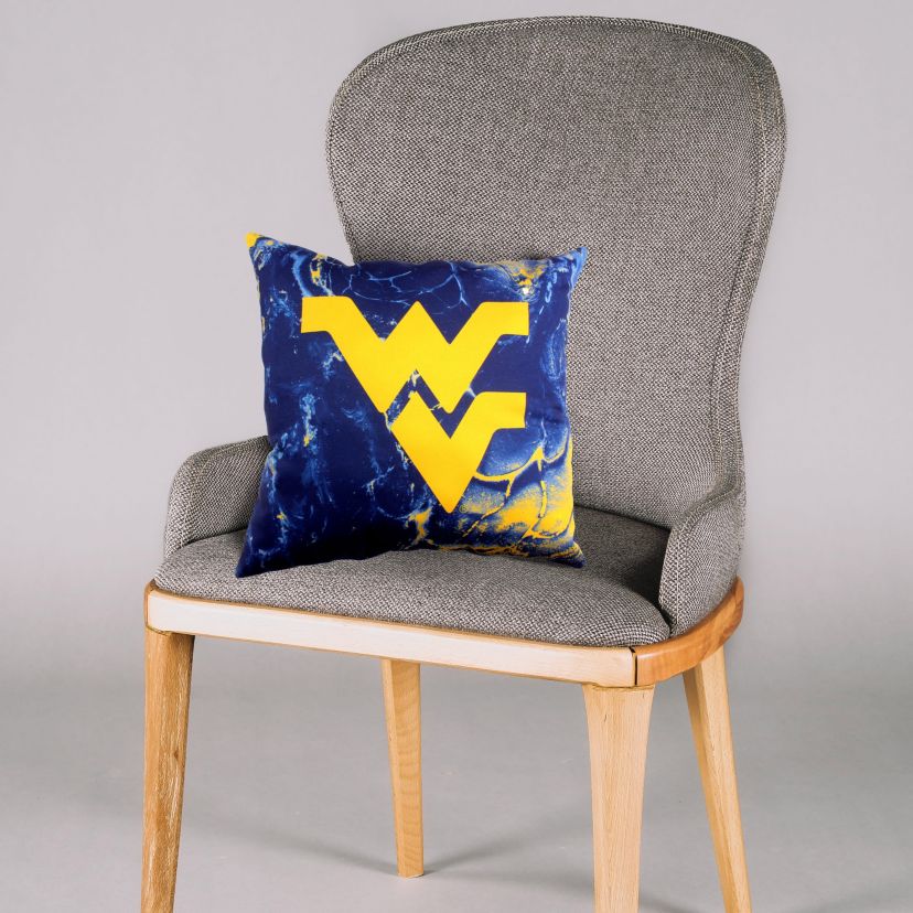 NCAA West Virginia Mountaineers 2 Sided Color Swept Decorative Pillow