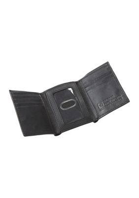  Stone Mountain New Mens Wallet Genuine Black Leather