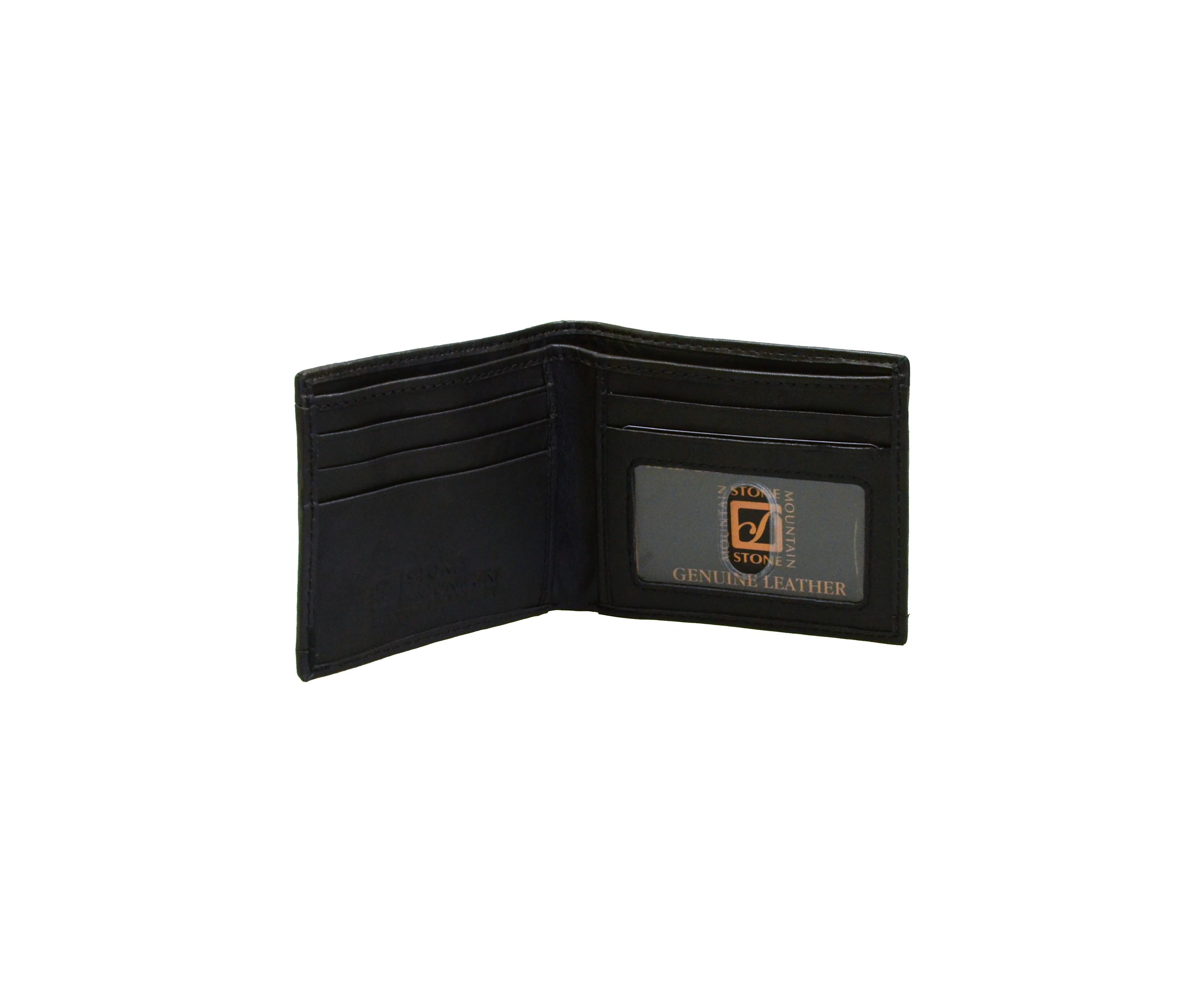 Mens 2 Piece Nylon and Leather Wallet and Keyfob Gift Set