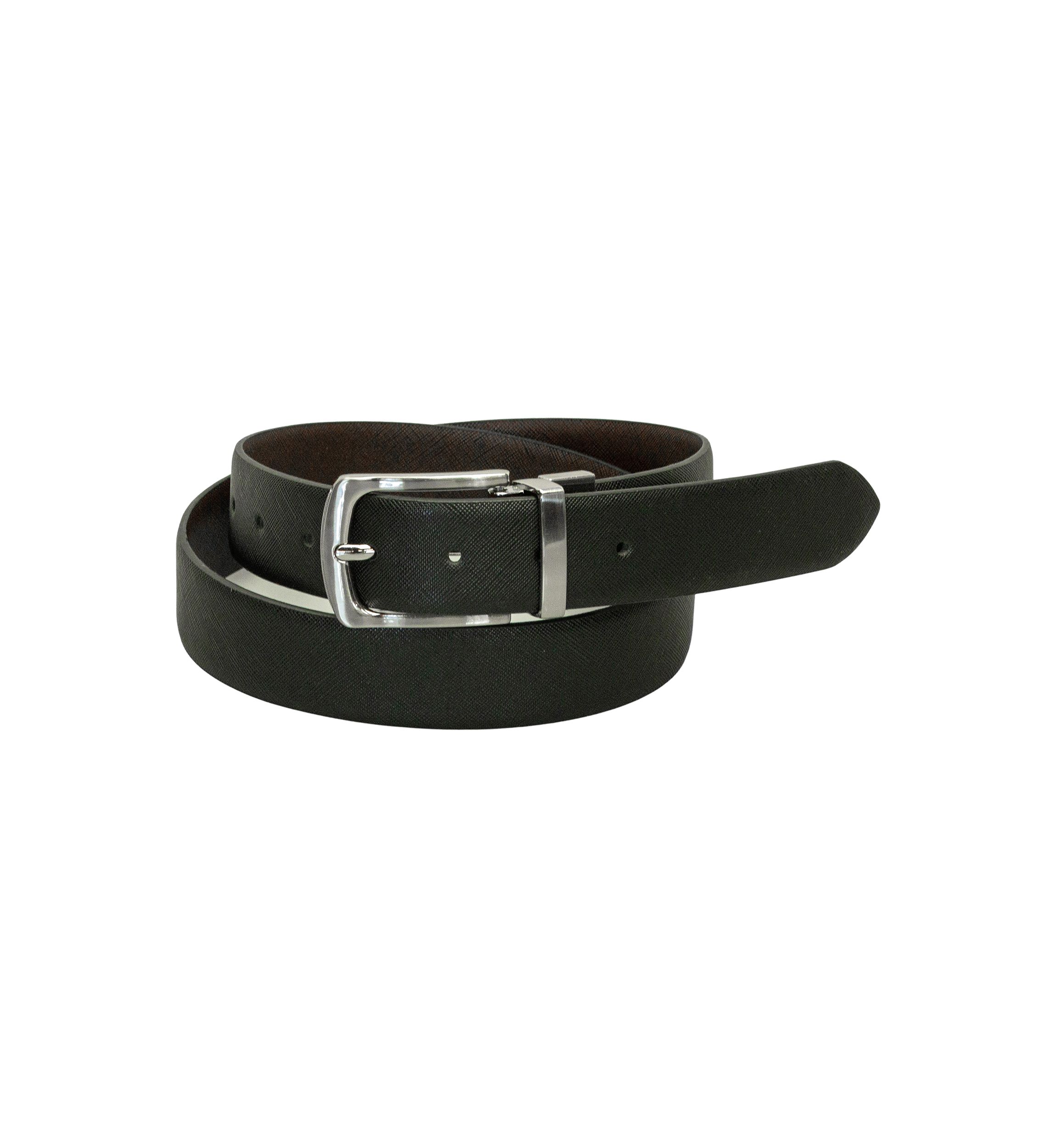 Big & Tall Saffiano Leather Belt
