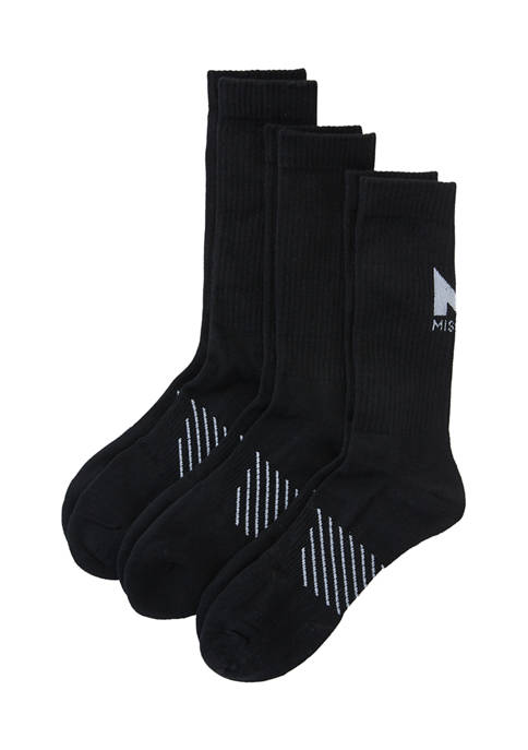 Mission 3-Pack Performance Crew Socks