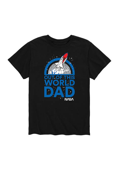 NASA Out Of World Dad Graphic T-Shirt