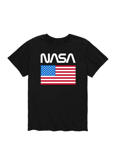 NASA American Flag Graphic T-Shirt