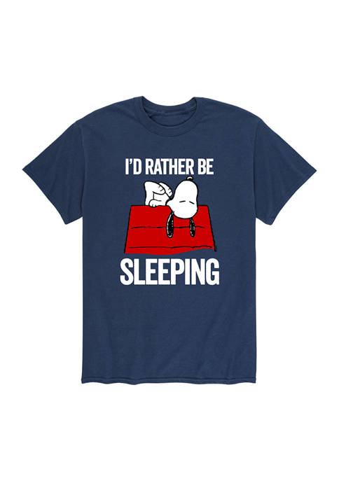 Peanuts Juniors Still Sleeping Graphic T-Shirt
