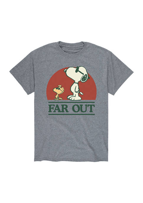 Peanuts Juniors Far Out Graphic T-Shirt