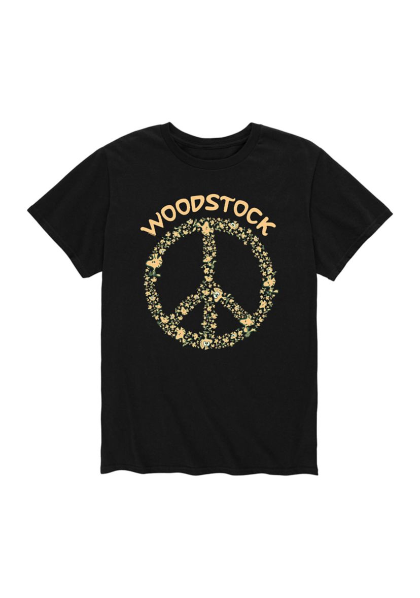 Juniors Peace Sign Graphic T-Shirt