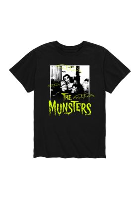 The Munsters Men's Characters Neon Graphic T-Shirt