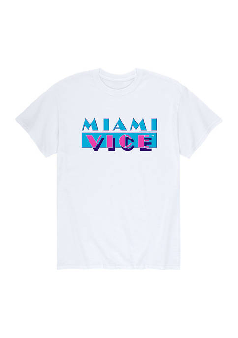 Miami Vice Logo Graphic T-Shirt