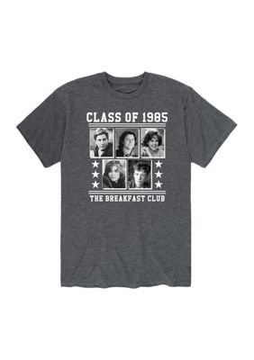The Breakfast Club Men's Class Of 1985 Graphic T-Shirt, Grey, X-Large -  0195883141039