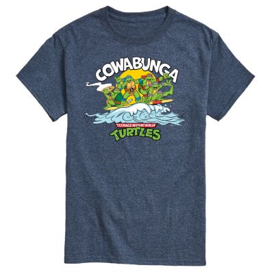 Teenage Mutant Ninja Turtles Men's Cowabunga Graphic T-Shirt, Blue, X-Large -  0664685360448