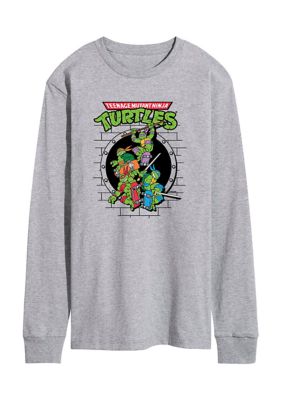 Teenage Mutant Ninja Turtles Men's Sewer Skatboard Long Sleeve Graphic T-Shirt