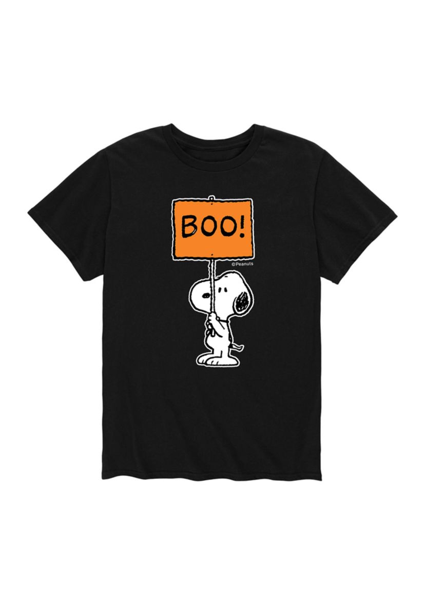Peanuts Snoopy Boo Sign Graphic T-Shirt | Belk