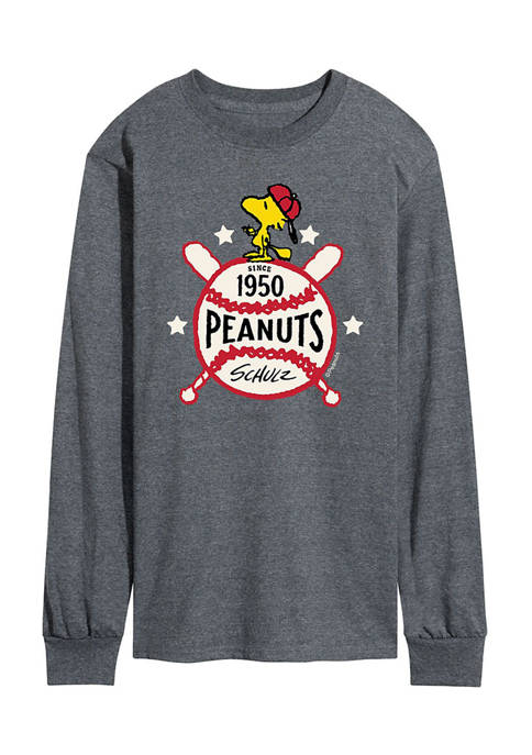 Peanuts Since 1950 Baseball Long Sleeve Graphic T-Shirt
