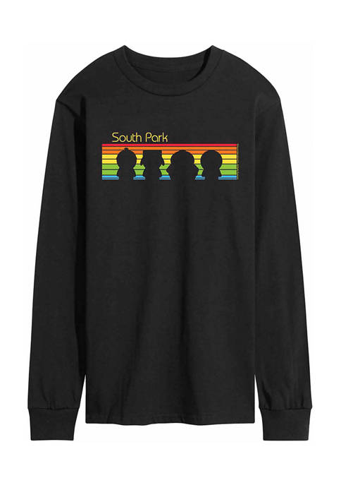 South Park Rainbow Silhouettes Graphic Long Sleeve T-Shirt