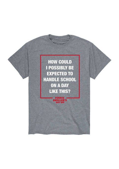 Ferris Bueller Handle School Graphic T-Shirt