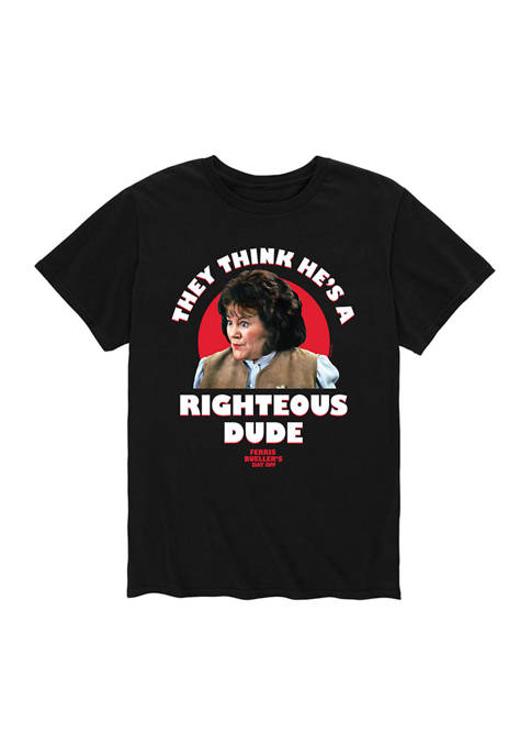 Ferris Bueller Righteous Dude Graphic T-Shirt