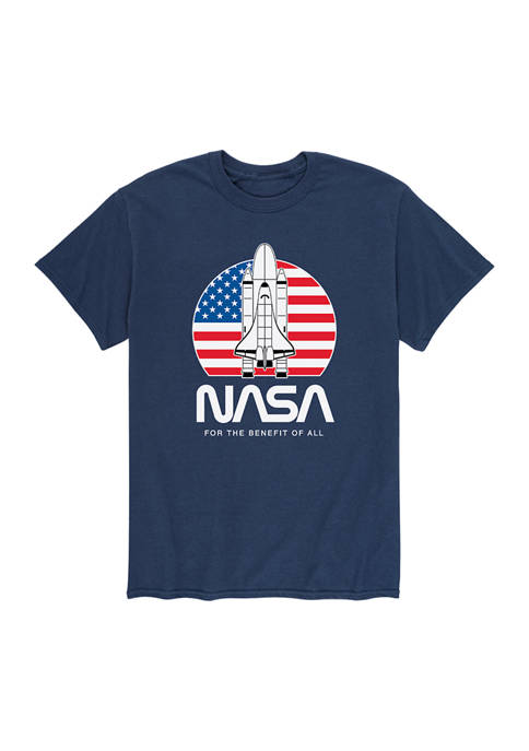 NASA US Flag Benefit Of All Graphic T-Shirt