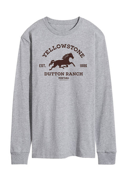 Yellowstone Dutton Ranch Long Sleeve Graphic T-Shirt