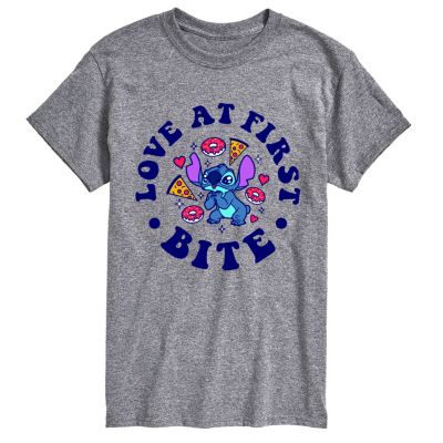 Lilo & Stitch Men's Love First Bite Graphic T-Shirt, 2XL -  0196811491707