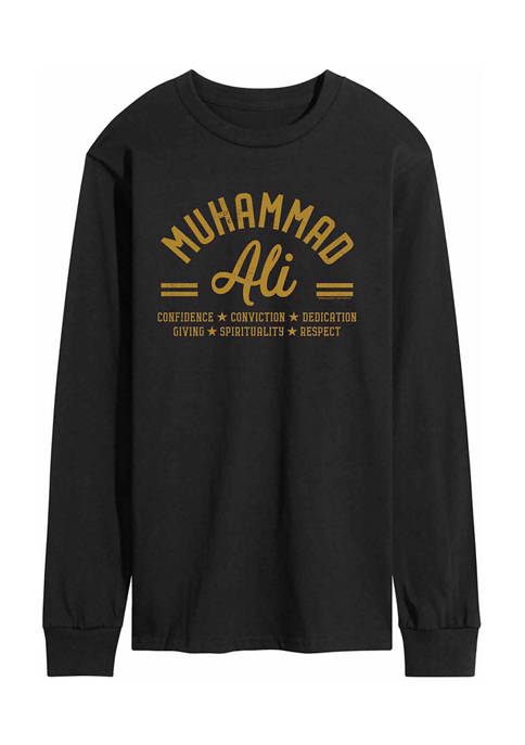 Muhammad Ali Principles Graphic Long Sleeve T-Shirt