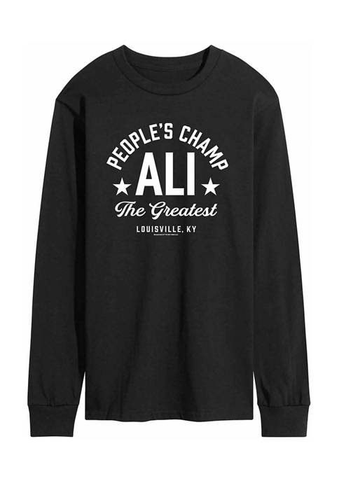 Muhammad Ali Peoples Champ Graphic Long Sleeve T-Shirt