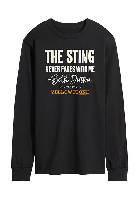 Yellowstone The Sting Never Fades Long Sleeve Graphic
