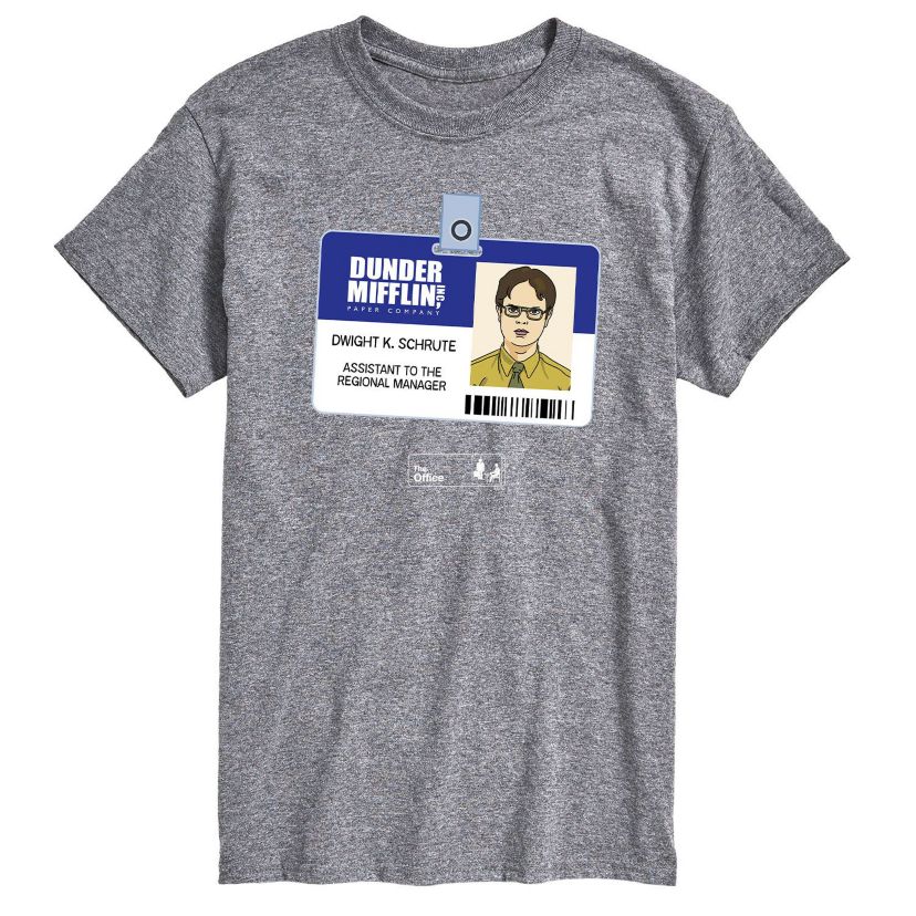 Dwight Schrute Badge Graphic T-Shirt