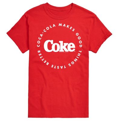 Coca-Cola Men's Taste Better Graphic T-Shirt, Red, Small -  0197721112942