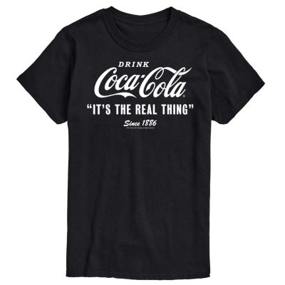 Coca-Cola Portfolio of Beverages Men's Its the Real Thing Graphic T-Shirt -  3203941H19824G20047