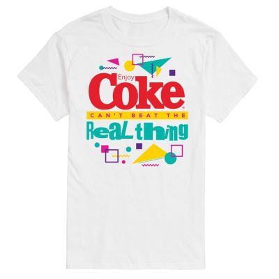 Coca-Cola Men's Cant Beat Real Thing Graphic T-Shirt, White, XLarge -  0197721478475