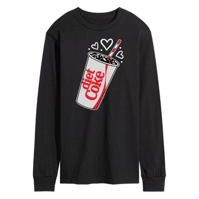 Diet Coke Men's Heart Bubbles Graphic Long Sleeve