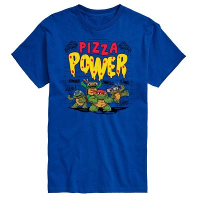 Teenage Mutant Ninja Turtles Men's Big & Tall Pizza Power Graphic T-Shirt, Blue, 2XLT -  0198125887559